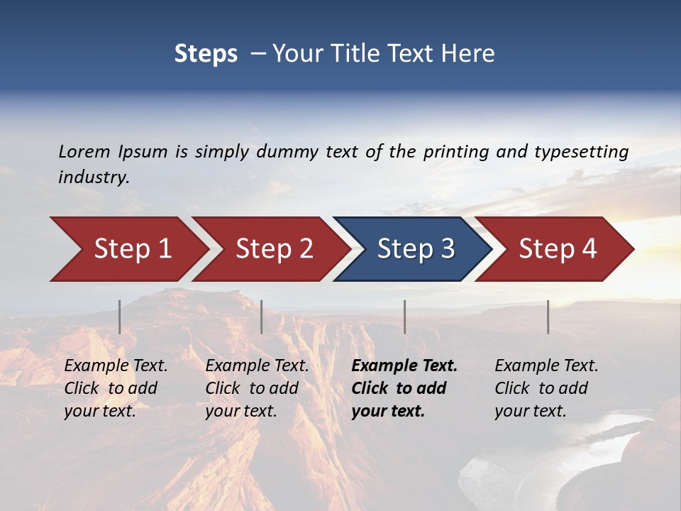 Canyon Erosion Eroding PowerPoint Template