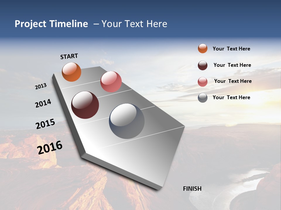 Canyon Erosion Eroding PowerPoint Template