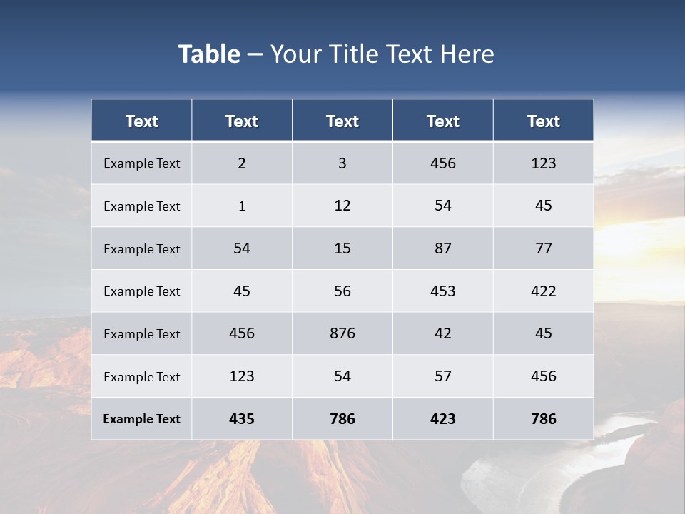 Canyon Erosion Eroding PowerPoint Template
