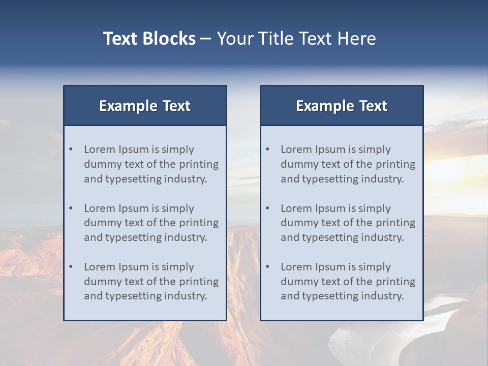 Canyon Erosion Eroding PowerPoint Template