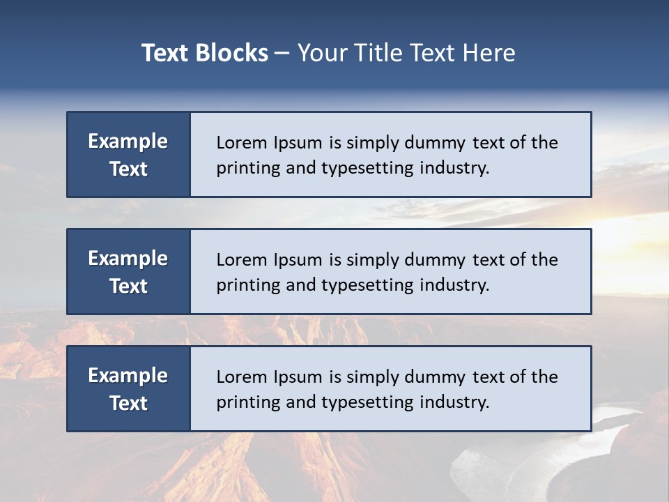 Canyon Erosion Eroding PowerPoint Template