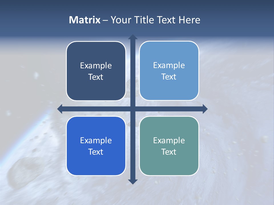Meteorite Star Danger PowerPoint Template