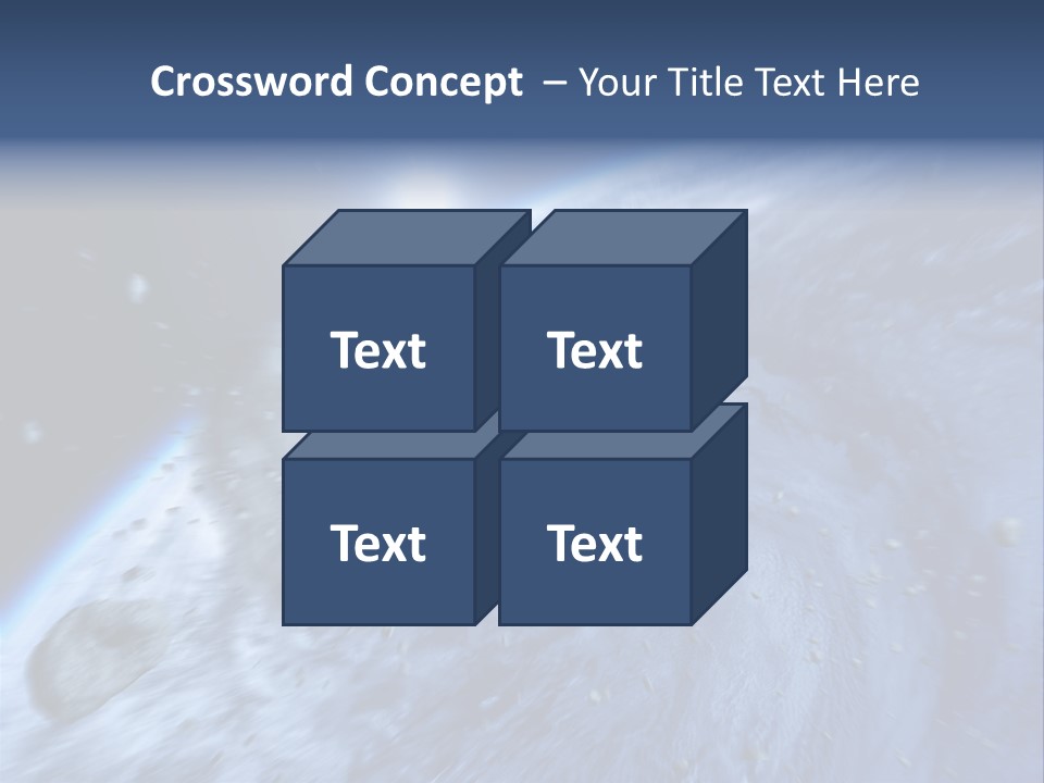 Meteorite Star Danger PowerPoint Template