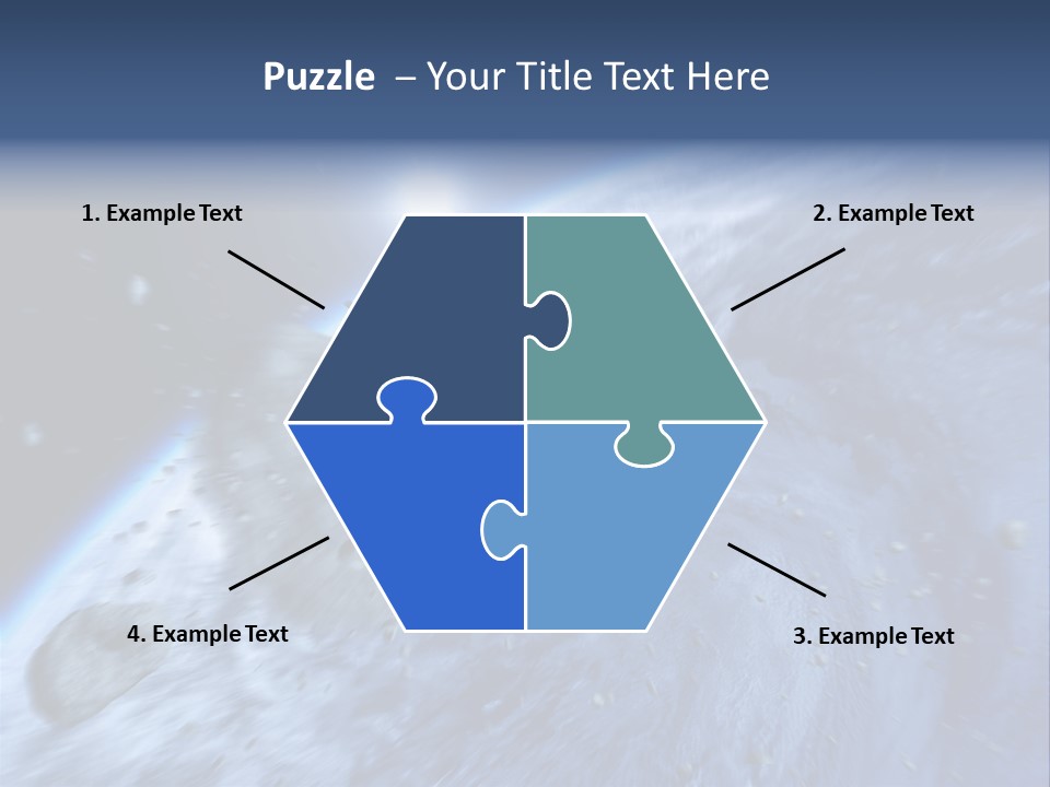 Meteorite Star Danger PowerPoint Template