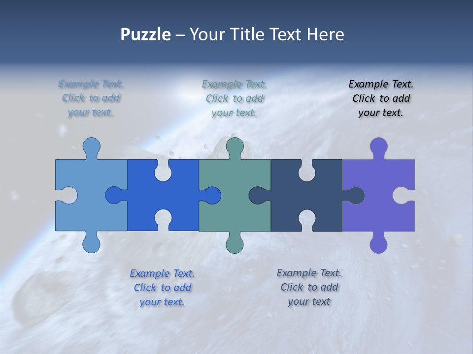 Meteorite Star Danger PowerPoint Template