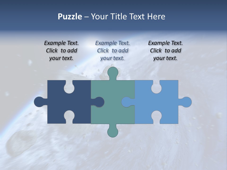 Meteorite Star Danger PowerPoint Template