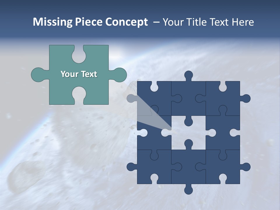 Meteorite Star Danger PowerPoint Template