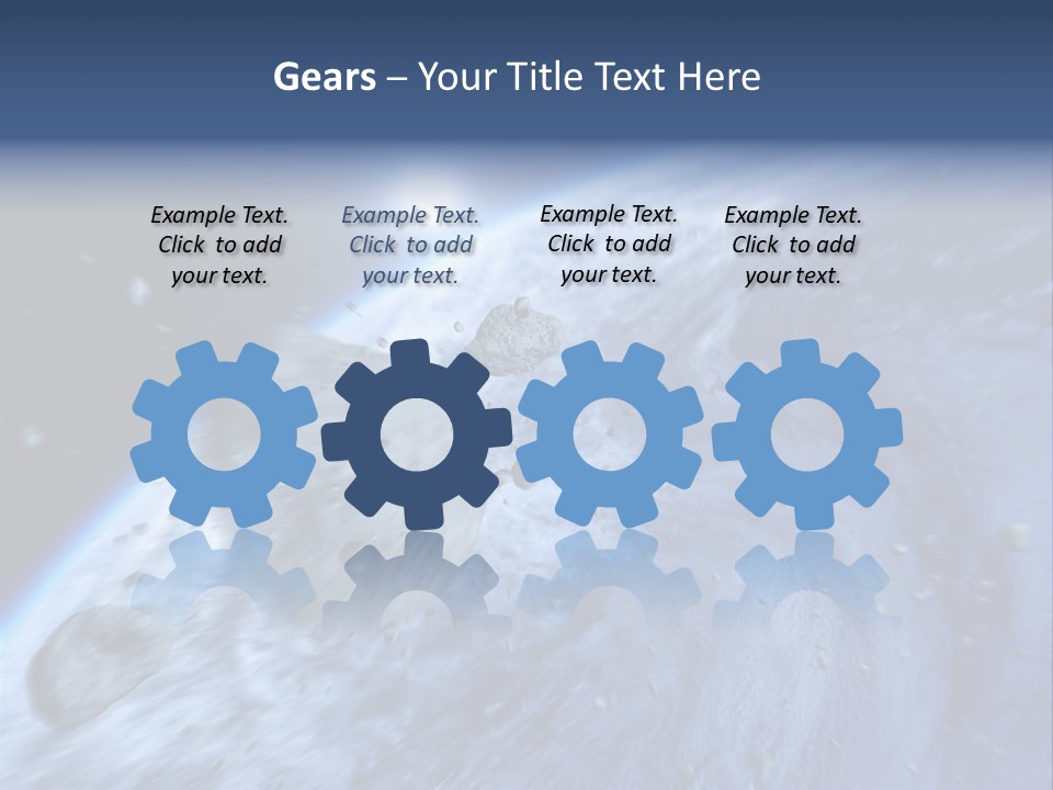 Meteorite Star Danger PowerPoint Template