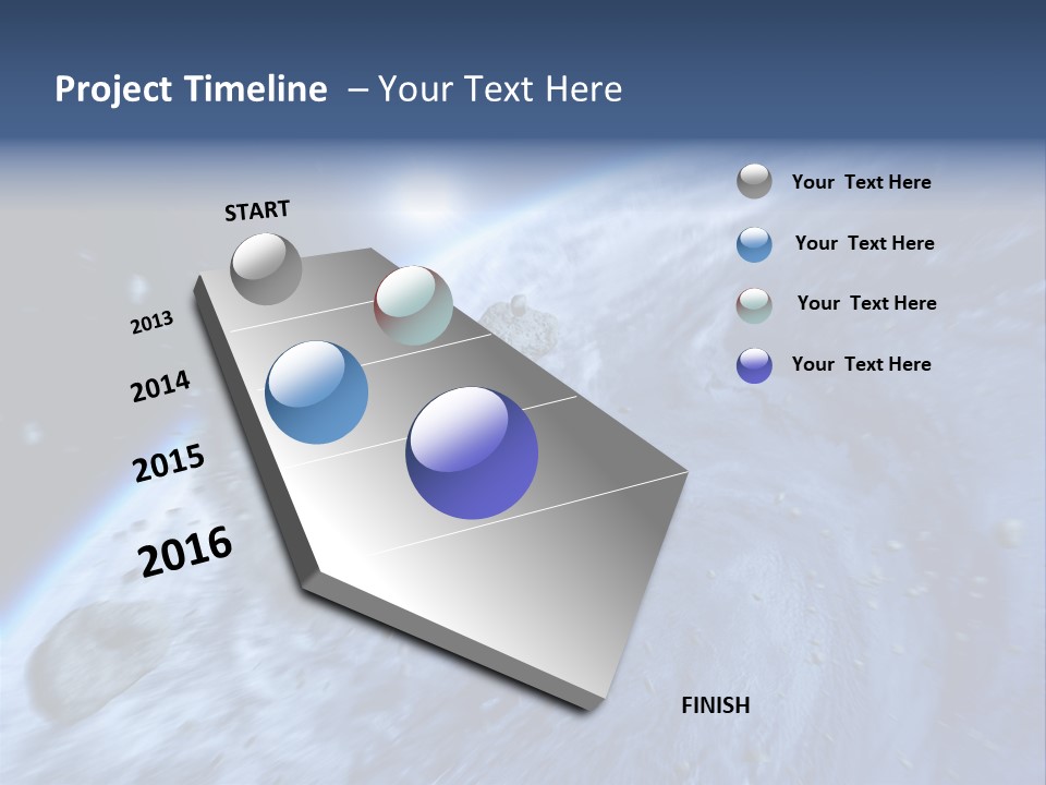 Meteorite Star Danger PowerPoint Template