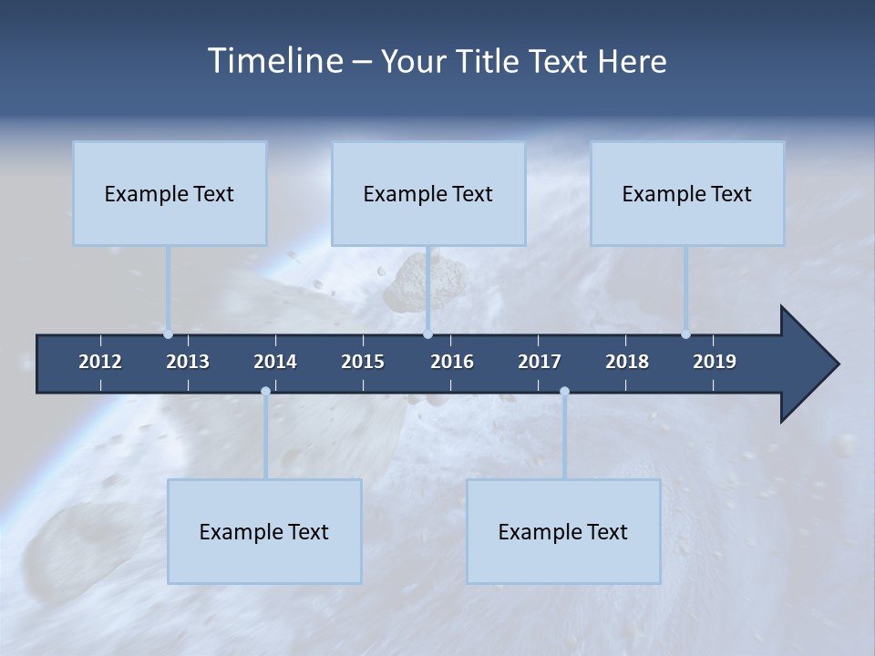 Meteorite Star Danger PowerPoint Template