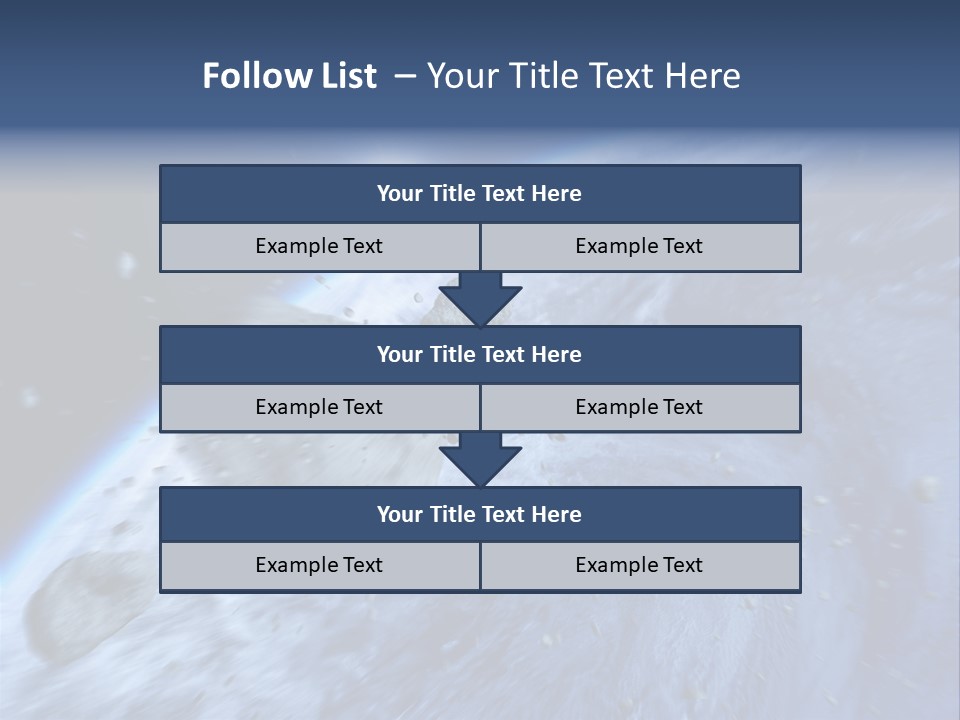 Meteorite Star Danger PowerPoint Template