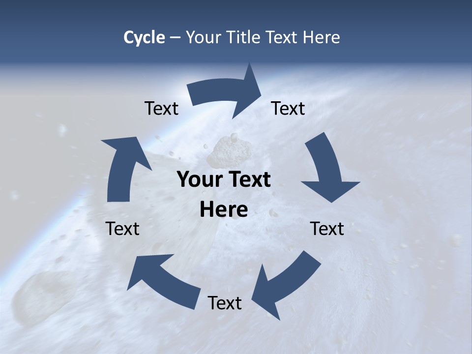 Meteorite Star Danger PowerPoint Template