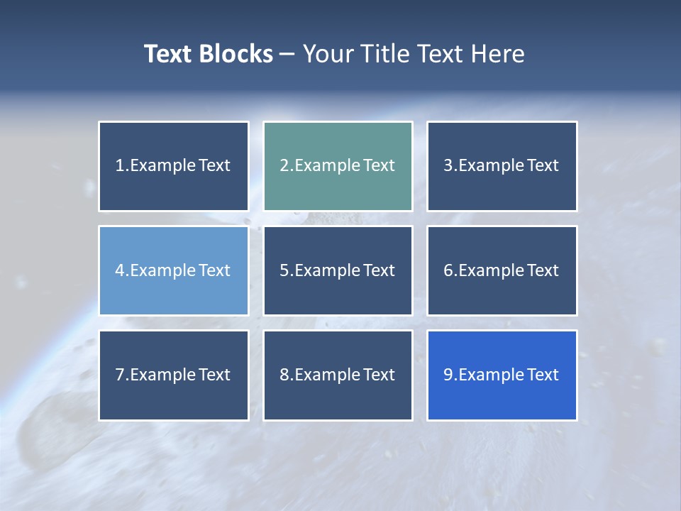 Meteorite Star Danger PowerPoint Template