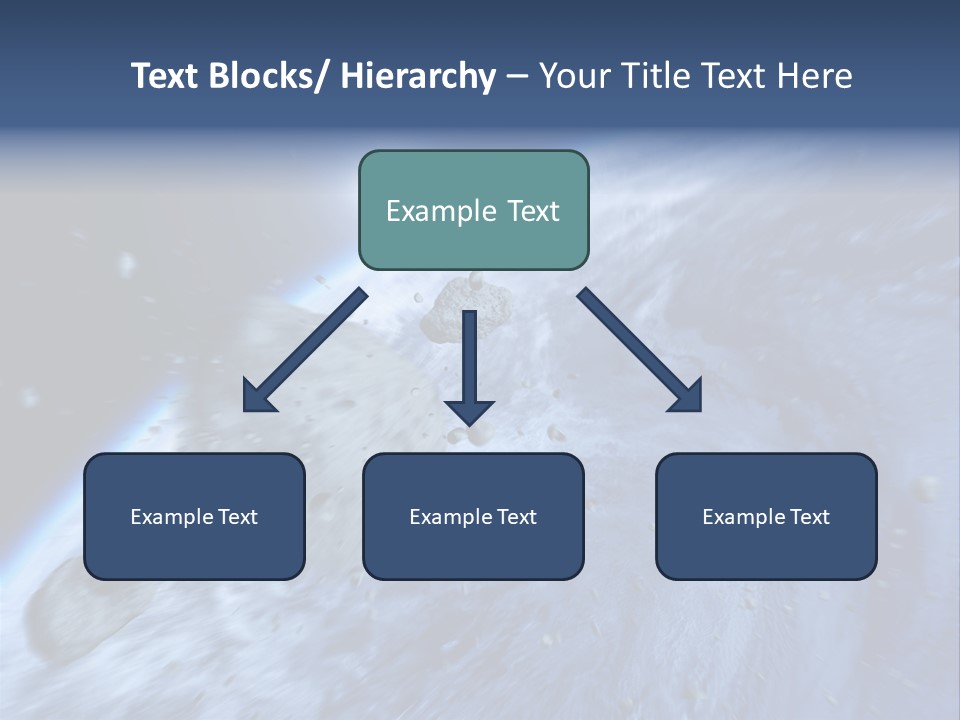 Meteorite Star Danger PowerPoint Template