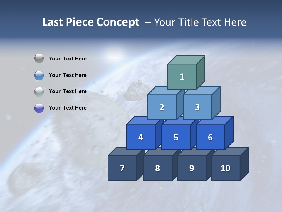 Meteorite Star Danger PowerPoint Template