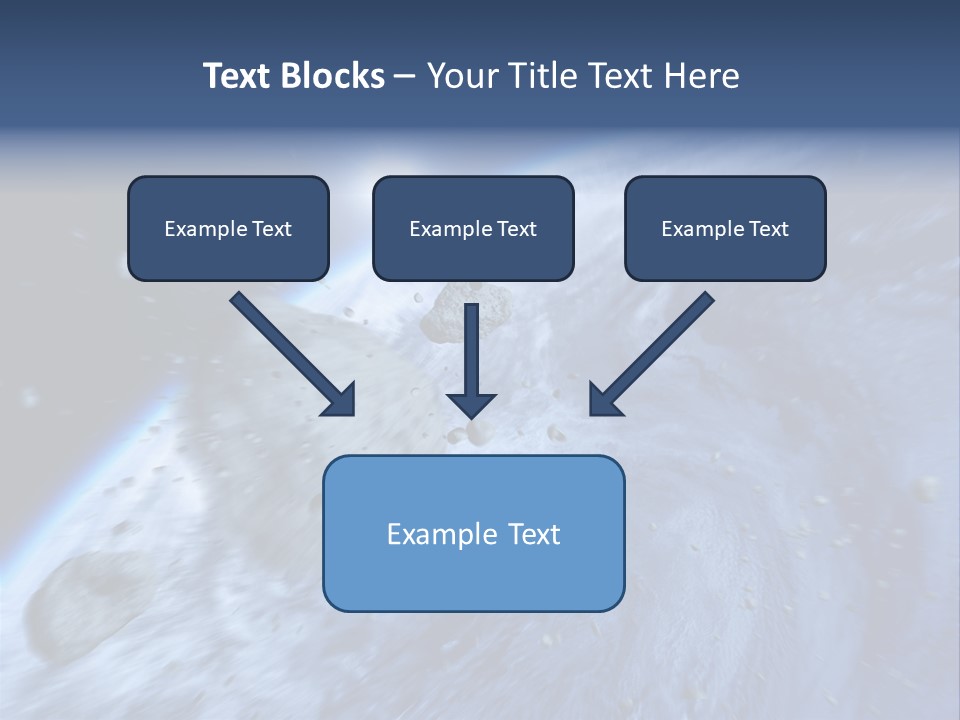 Meteorite Star Danger PowerPoint Template