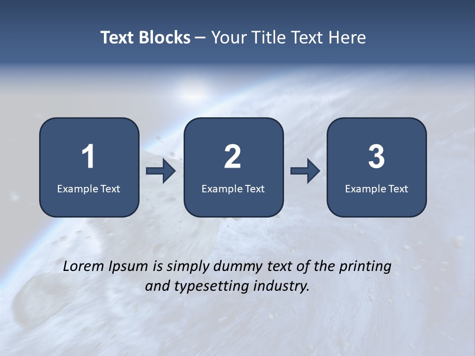 Meteorite Star Danger PowerPoint Template