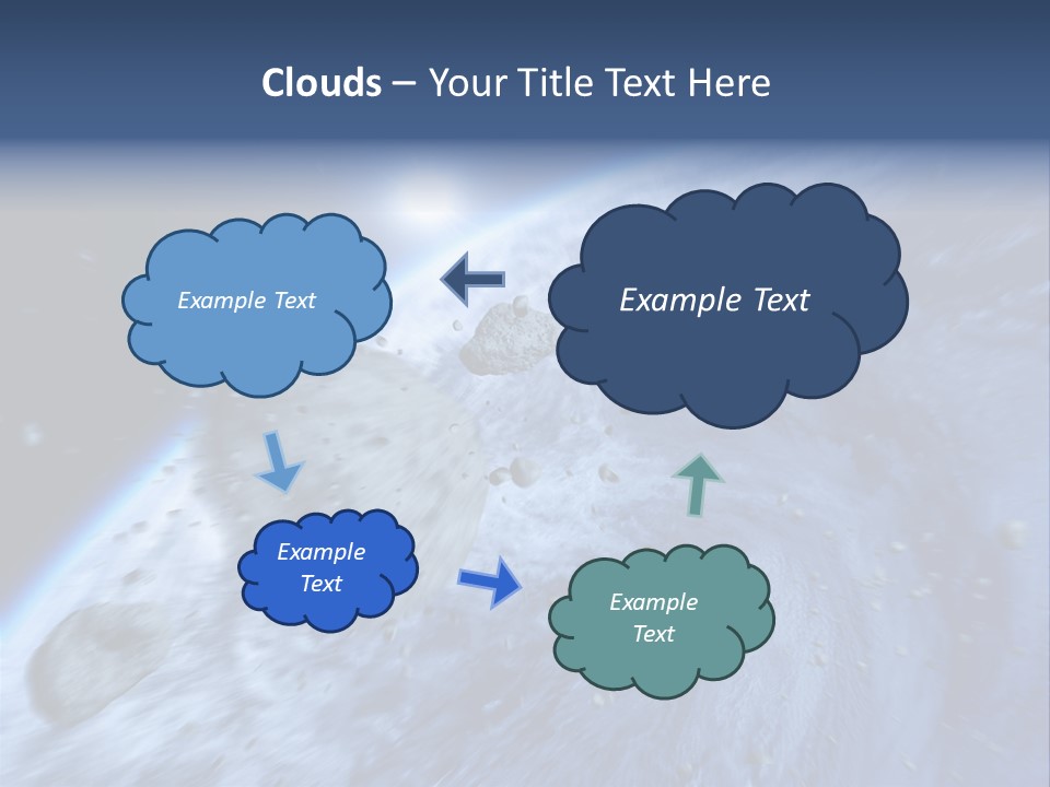 Meteorite Star Danger PowerPoint Template