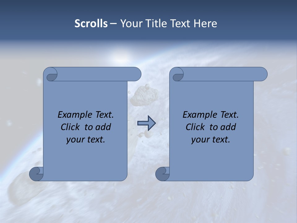 Meteorite Star Danger PowerPoint Template