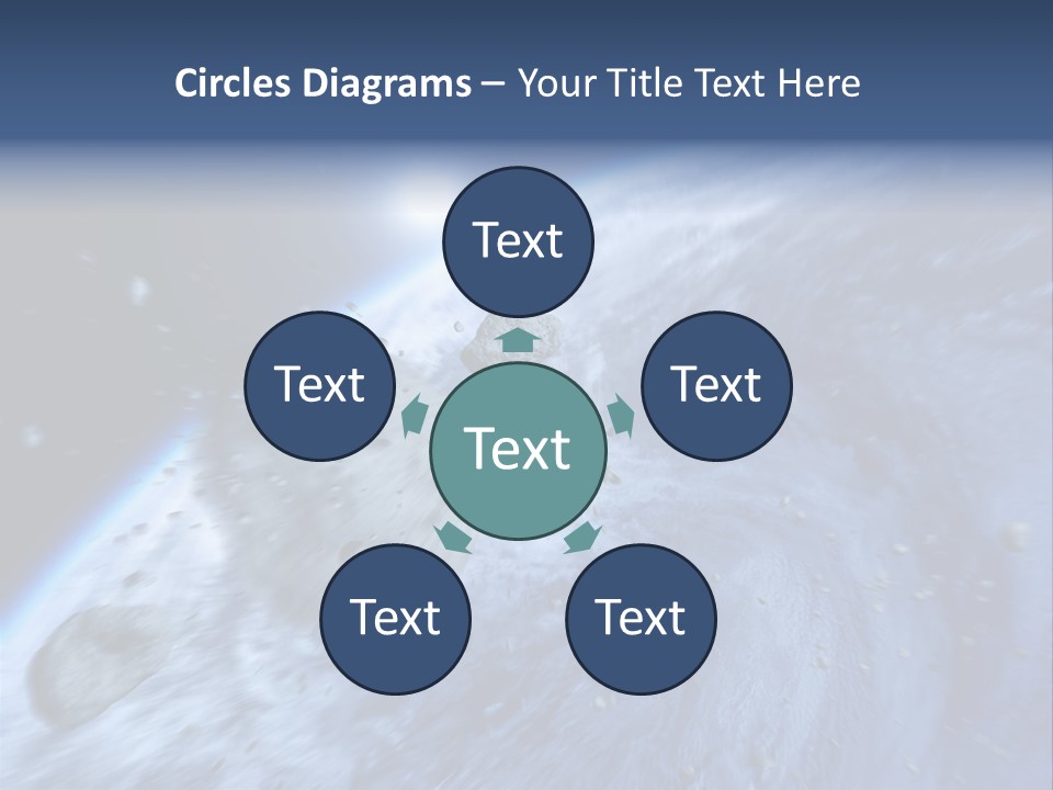 Meteorite Star Danger PowerPoint Template