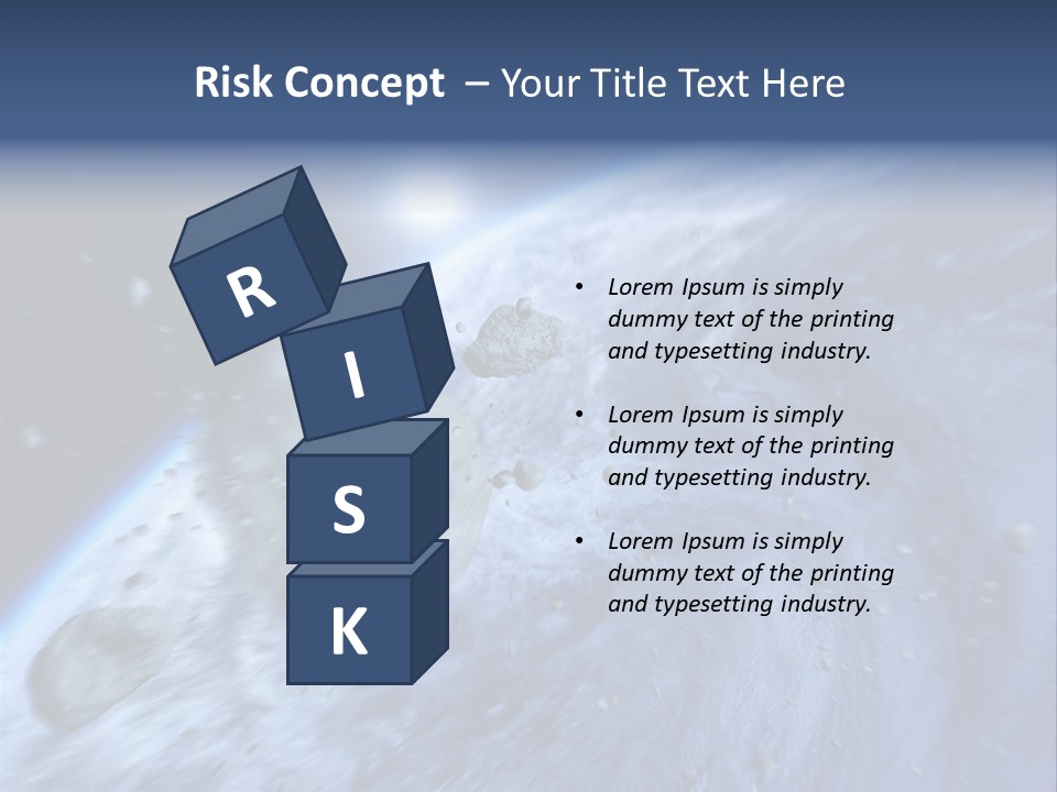 Meteorite Star Danger PowerPoint Template