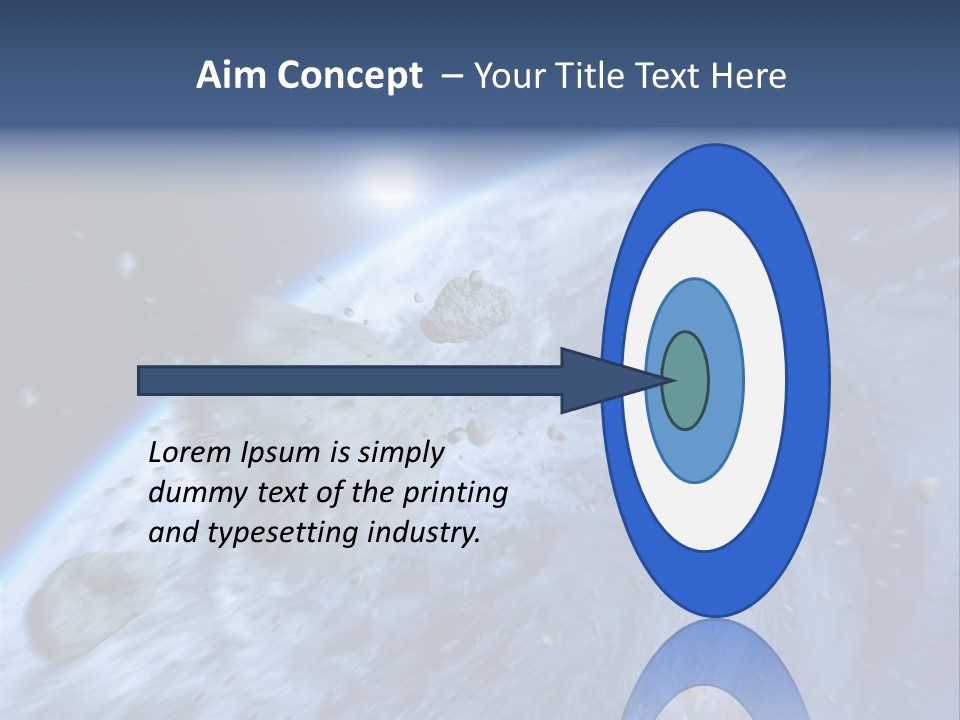 Meteorite Star Danger PowerPoint Template