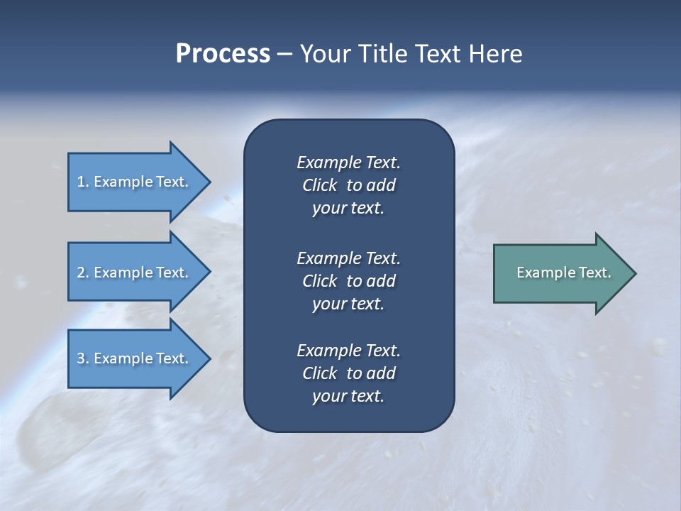 Meteorite Star Danger PowerPoint Template