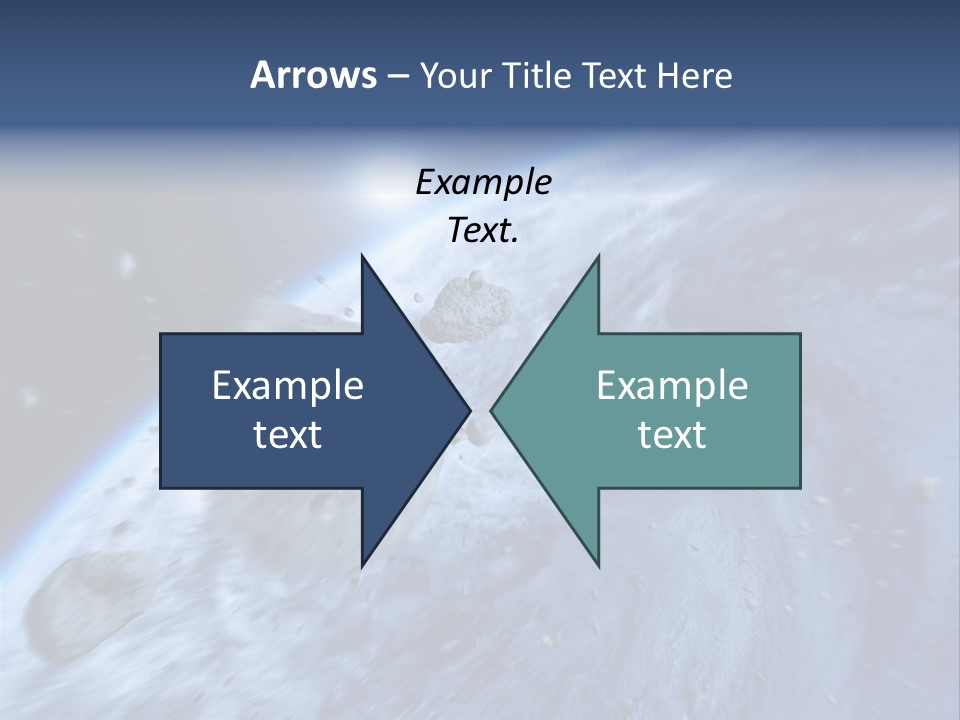 Meteorite Star Danger PowerPoint Template