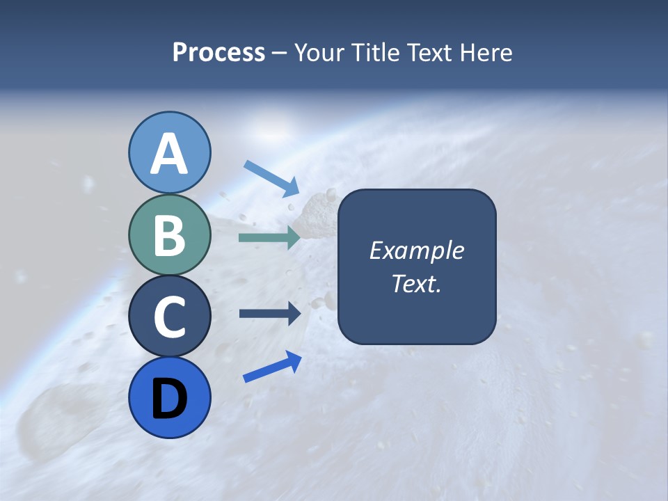Meteorite Star Danger PowerPoint Template