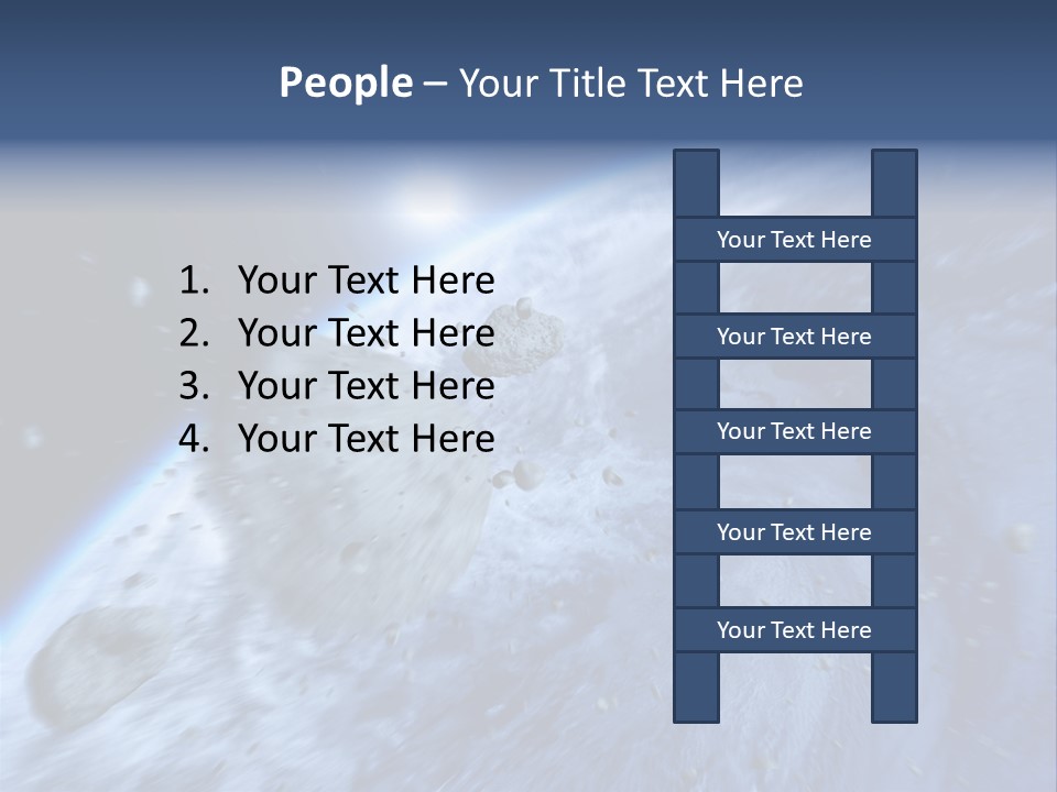 Meteorite Star Danger PowerPoint Template