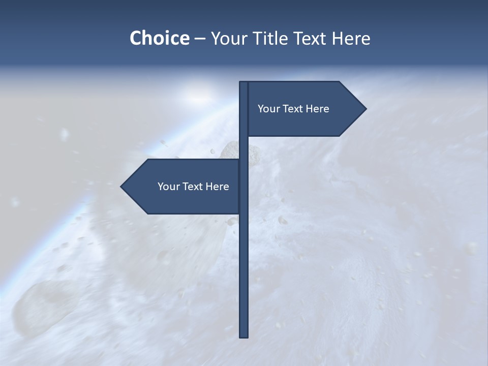 Meteorite Star Danger PowerPoint Template