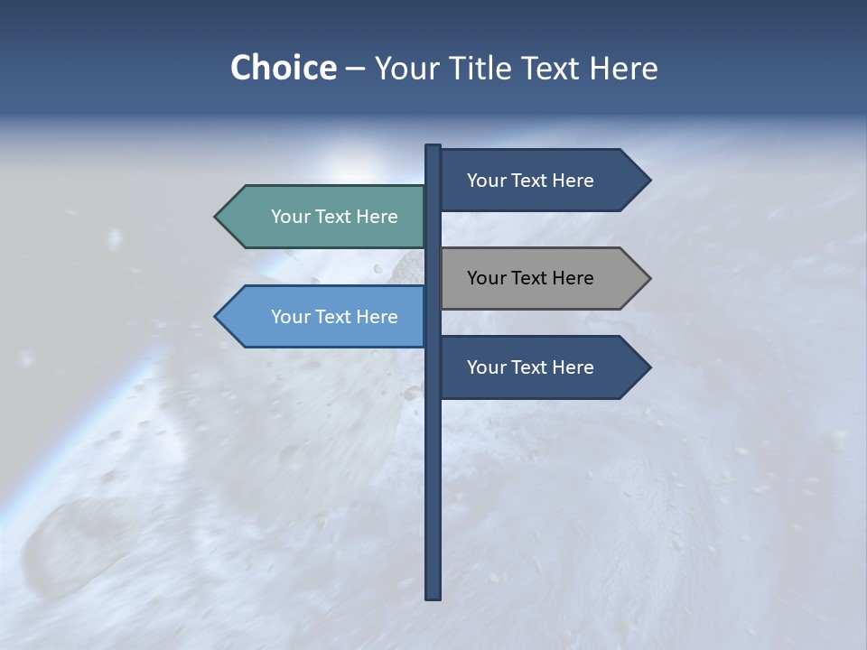 Meteorite Star Danger PowerPoint Template
