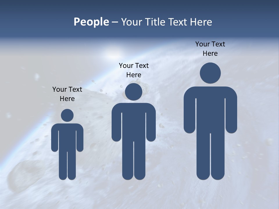 Meteorite Star Danger PowerPoint Template