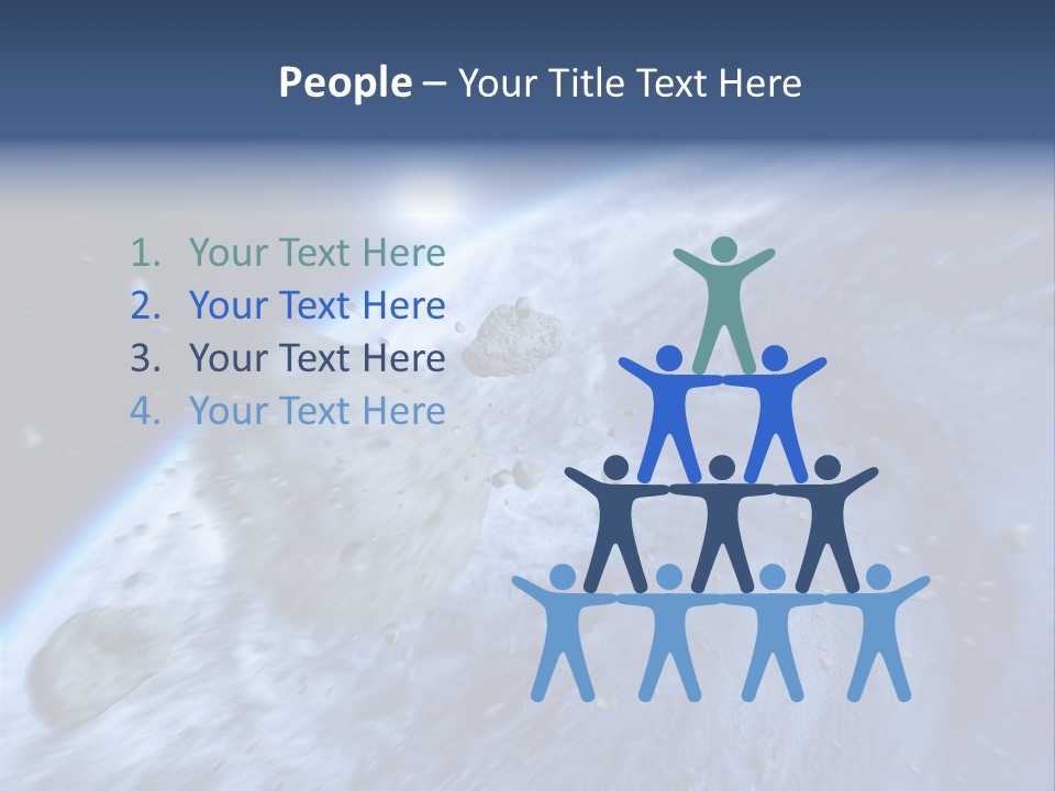 Meteorite Star Danger PowerPoint Template