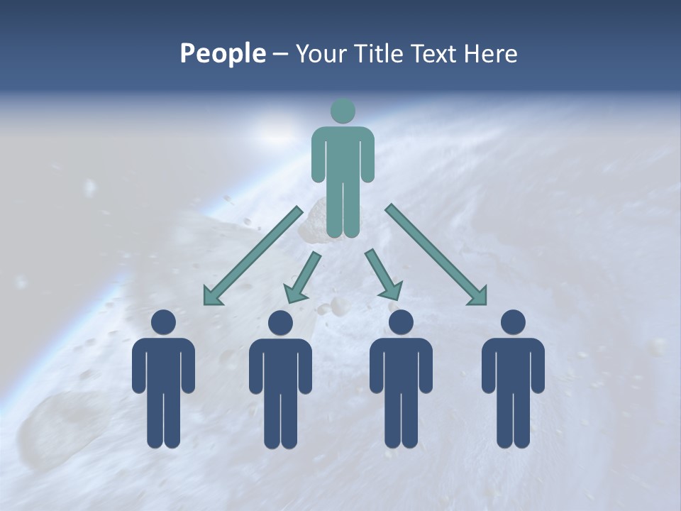 Meteorite Star Danger PowerPoint Template