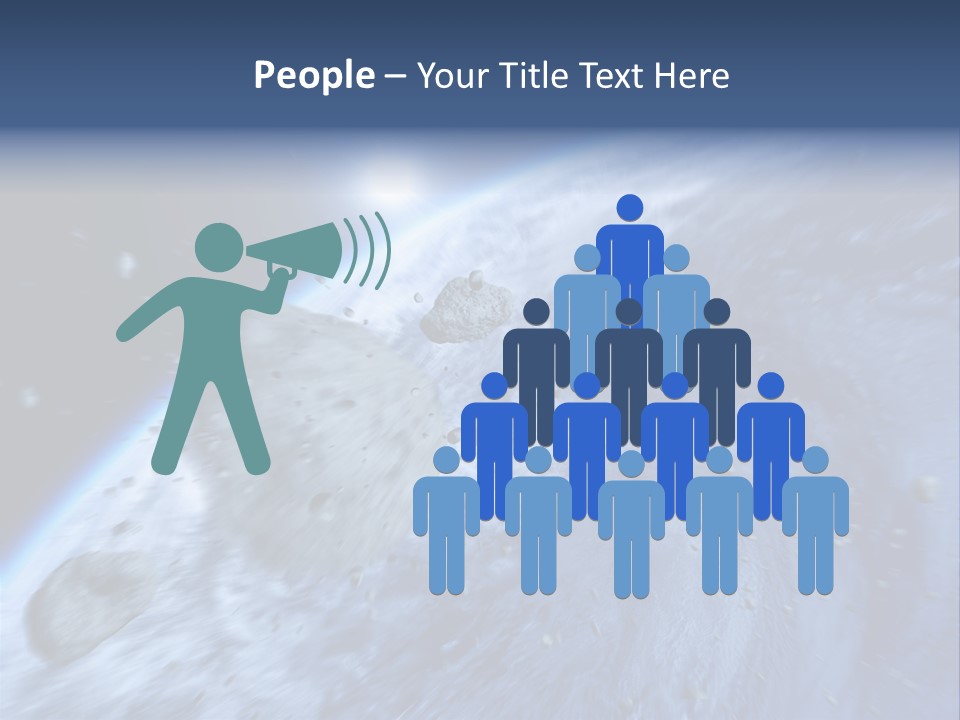 Meteorite Star Danger PowerPoint Template