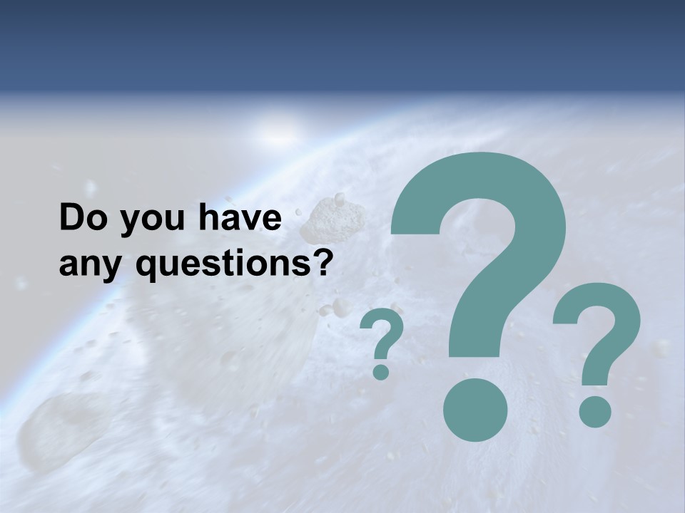 Meteorite Star Danger PowerPoint Template