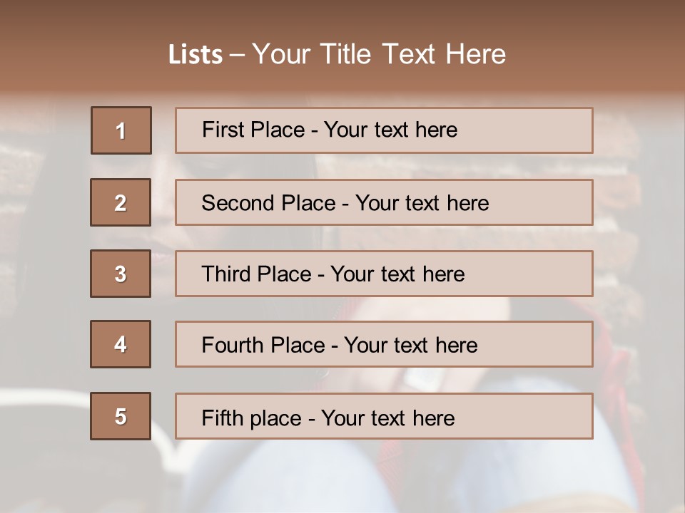 Woman Girl Femininity PowerPoint Template