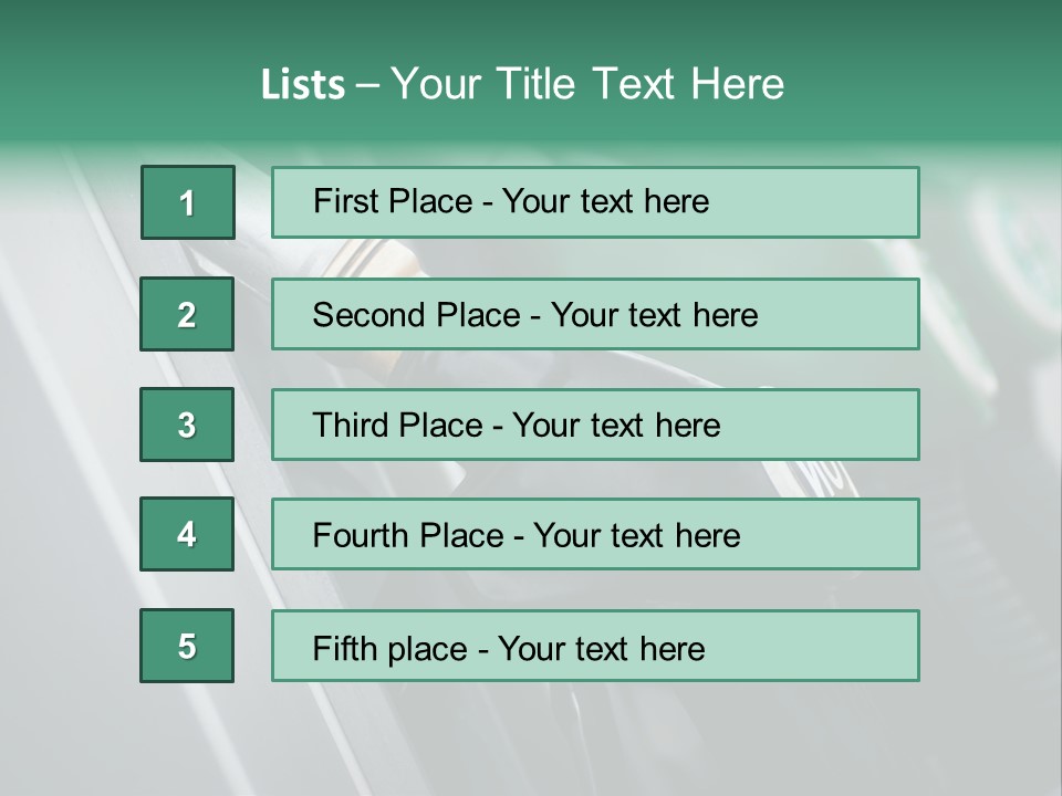 Diesel Shop Energy PowerPoint Template
