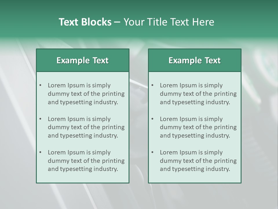 Diesel Shop Energy PowerPoint Template