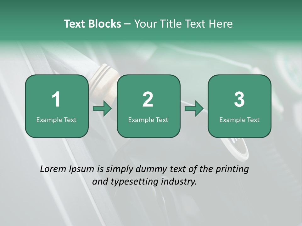 Diesel Shop Energy PowerPoint Template