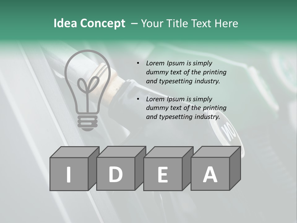 Diesel Shop Energy PowerPoint Template