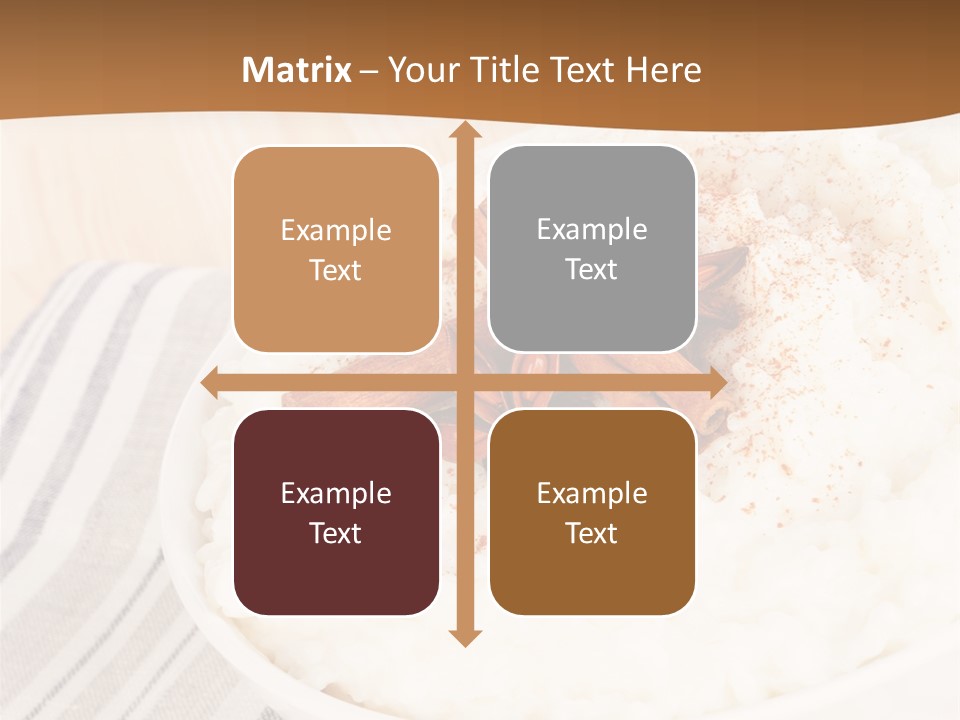 Bowl Creamy Gastronomy PowerPoint Template