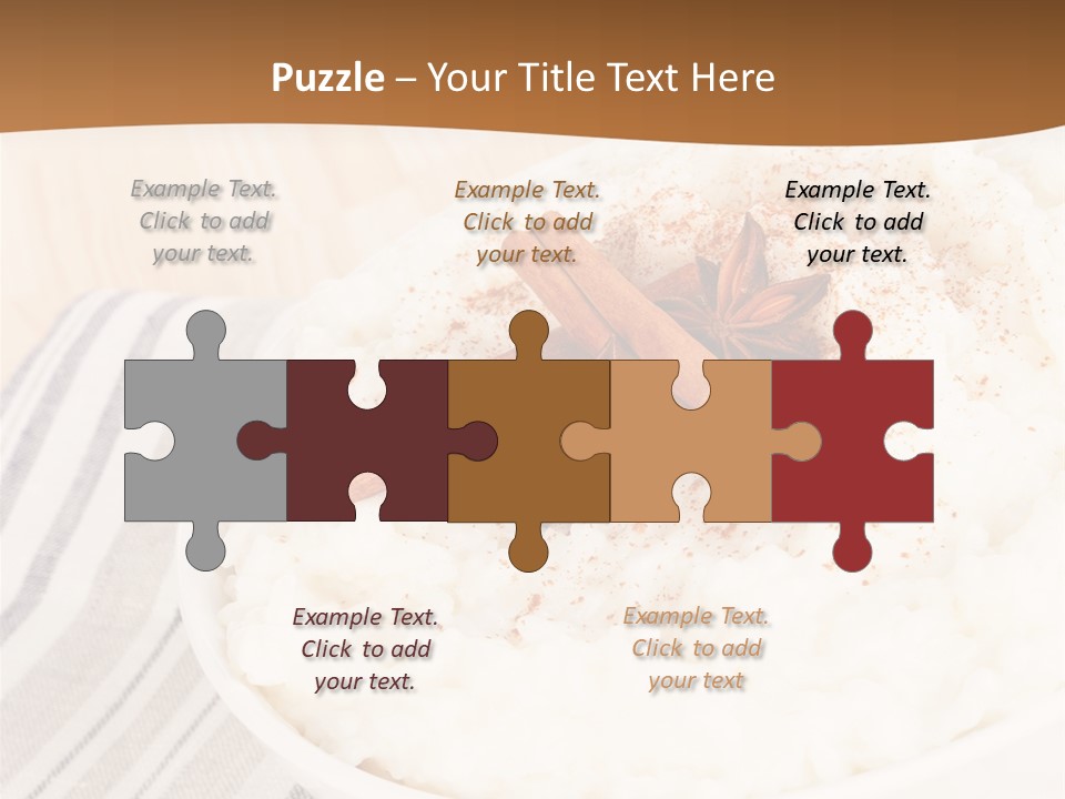 Bowl Creamy Gastronomy PowerPoint Template