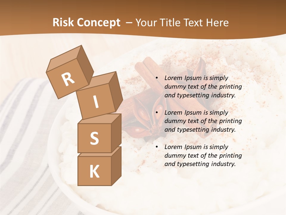 Bowl Creamy Gastronomy PowerPoint Template