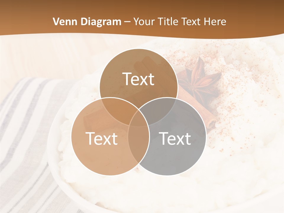 Bowl Creamy Gastronomy PowerPoint Template
