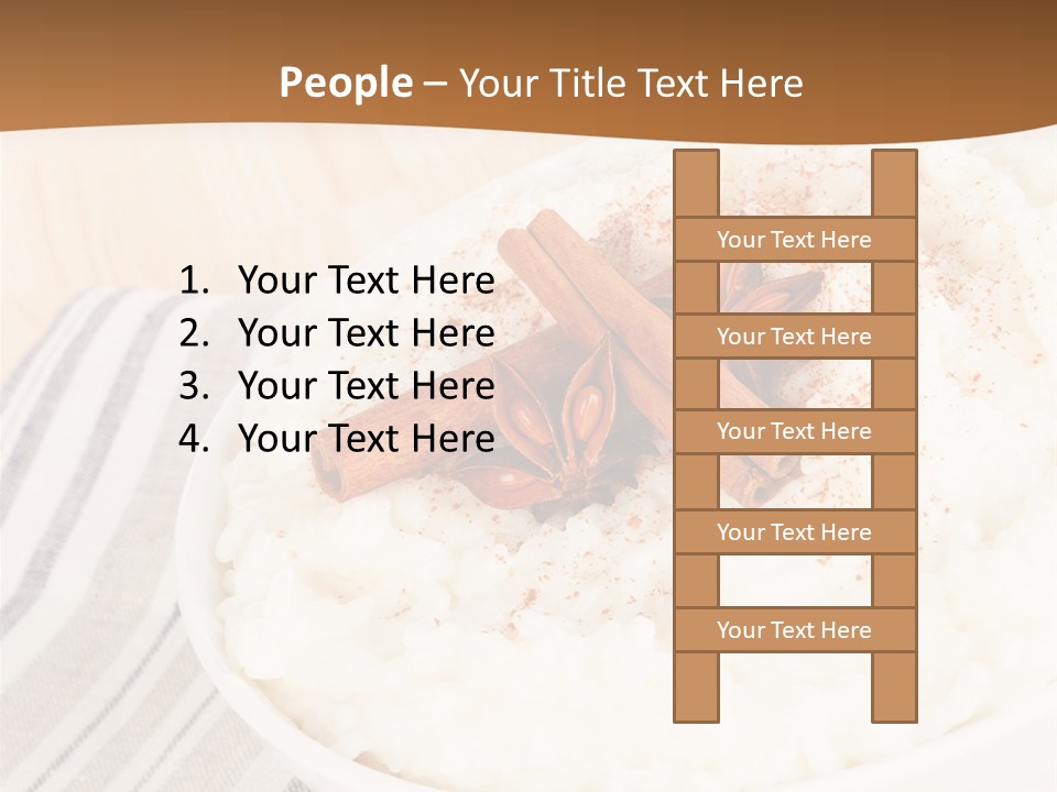 Bowl Creamy Gastronomy PowerPoint Template