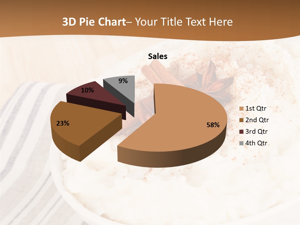 Bowl Creamy Gastronomy PowerPoint Template