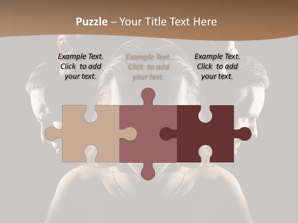 Mental Face Darkness PowerPoint Template