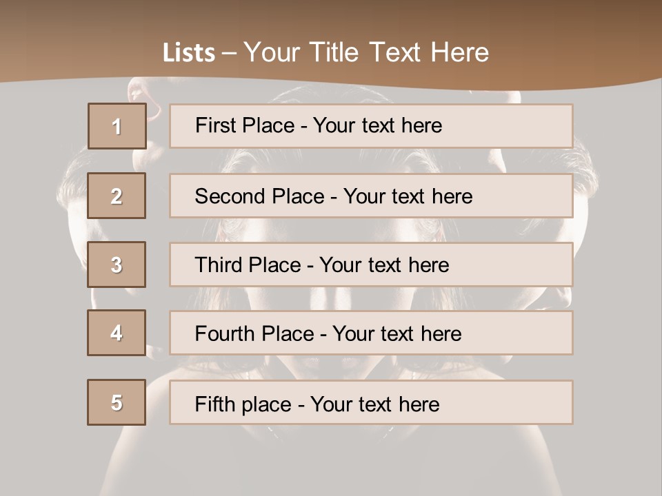 Mental Face Darkness PowerPoint Template